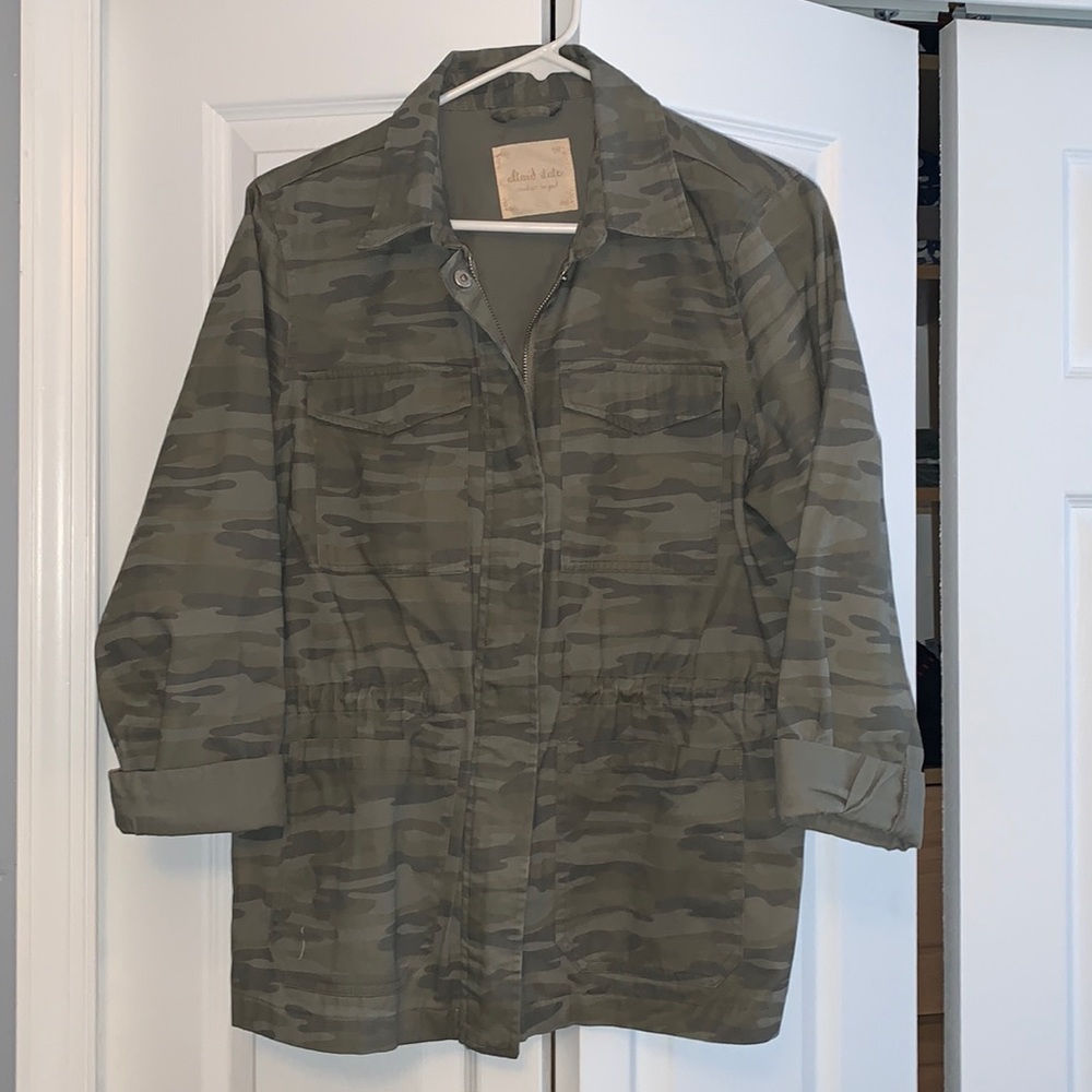 Green camo light jacket